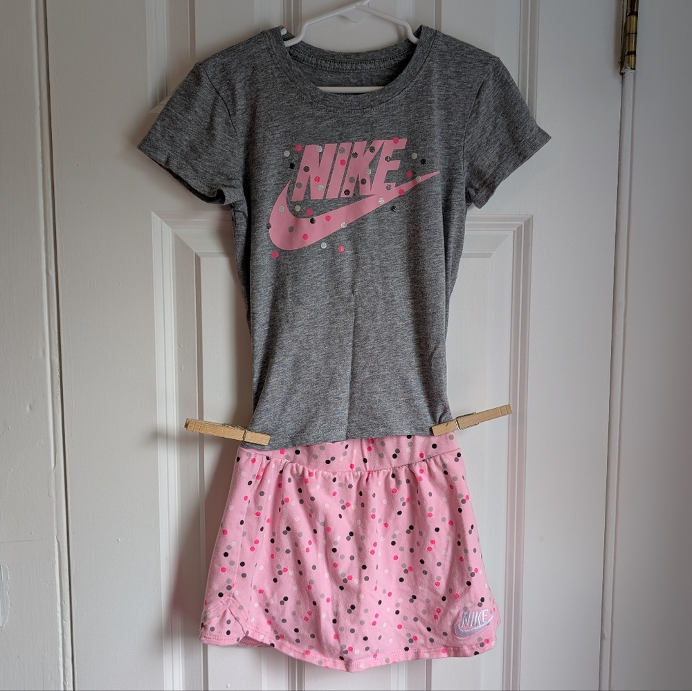 Nike Girls T Shirt & Skirt Tennis Outfit Size 5-6